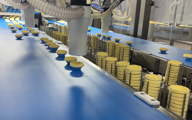 冷凍撻皮堆疊柔性自動化包裝生產線